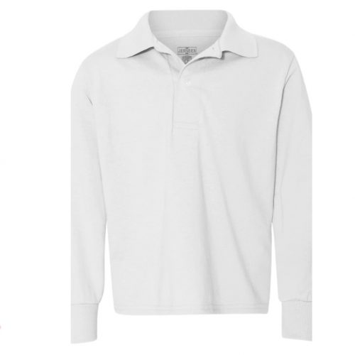 Youth Unisex 5.6 oz. SpotShield™ Long-Sleeve Jersey Polo