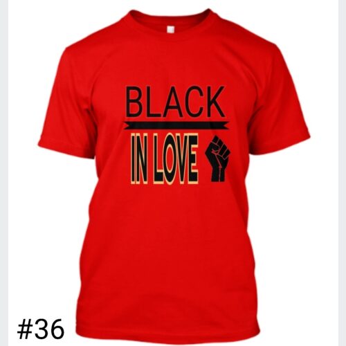 Adult Unisex Black In Love T-Shirt